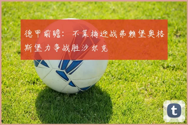 德甲前瞻：不莱梅迎战弗赖堡奥格斯堡力争战胜沙尔克